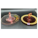 Pink Depression Glass Lot  Octagonal Butterfly...