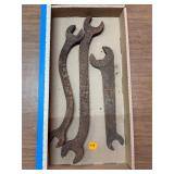 Heavy Duty Cast Iron Wrench Lot 3 Units S Curve...