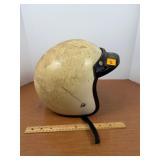 Cream Open Face Motorcycle Helmet With Short...