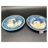 Lot of 2 Alan Brunettin Incolay Lapis Blue...
