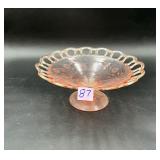Pink Lancaster Lace Compote