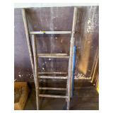Pair of Vintage Cut-Down Wooden Ladders ...