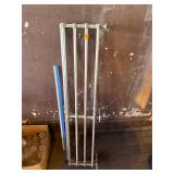 Vintage Industrial Wall-Mount Metal Bar Rack ...