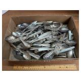 Flatware Lot Assorted Spoons Forks Knives Mixed...