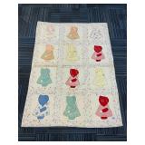 Vintage Sunbonnet Sue Applique Patchwork Quilt