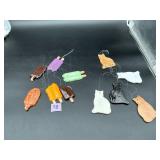Pair of Handmade Ceramic Wind Chimes ? Cats &...
