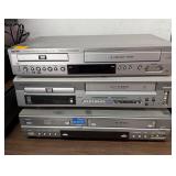 DVD/VCR Combo Lot Sanyo, Hitachi, Samsung...