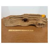 Tree Log Section Grown Around Fence / Electric...