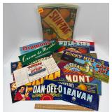 California Fruit Crate Label Lot: Safe Hit...