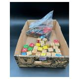 Uncle Goose Wooden Alphabet Blocks & Vintage...