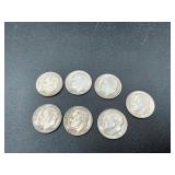 7 Roosevelt Silver Dimes