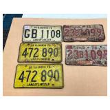 1970s License Plates