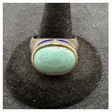 925 Silver Turquoise Enamel