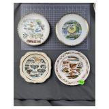 Missouri Souvenir Scenic Plates, 4 Pc