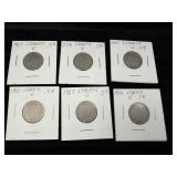 6 Liberty V Nickels (1887-1910) - Early U.S. Coins