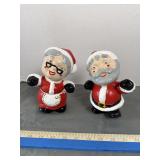 Vintage Ceramic Santa Pair