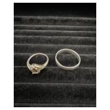 Scrap Sterling Silver Rings - 8.16g Total