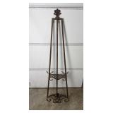 Vtg Ornate Metal Floor Easel
