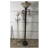 Vintage & Floral Floor Lamp Set