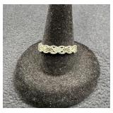 925 Silver Marquise Motif Ring Sz 6.5 - 1.69grams