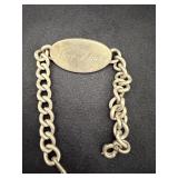 Wells Sterling Silver ID Bracelet41.9 grams