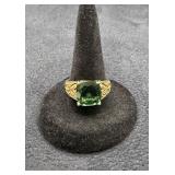Gold tone sterling Silver ring
