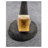 12.5g Sterling Citrine Ring