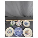 Assorted Souvenir Collector Plates x7