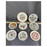 Travel Souvenir Collector Plates x8