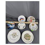 Canada & England Souvenir Plates x7