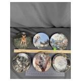 6 W.S. George Animal Collector Plates