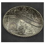 NFR 1992 National Finals Rodeo Belt Buckle Oval