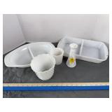 Pyrex & Glasbake Milk Glass