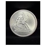 Seated Liberty 1oz Silver Rd Replica