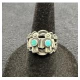 Southwestern Sterling Silver Peyote Bird / Water B