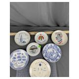 Americana Souvenir Plates x7