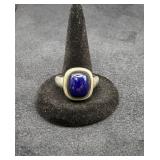 Lapis Lazuli Sterling Signet