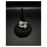 Sterling Silver 2 Heart Ring