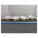 Set of Four Corningware Grab-It Bowls Spice O' Lif