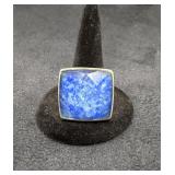 Sterling 13.3g Sodalite Ring