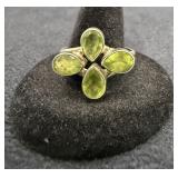 4.6g Sterling Peridot Cluster