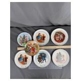 7 Avon Christmas Collector Plates