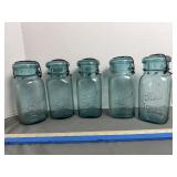 5pc Ball Ideal Blue Quart Lot