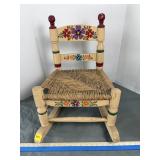Mexican Folk Art Child Rocker