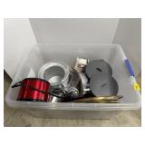 Mixed Kitchenware Lot in Plastic Tote