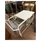Vintage Particart Rolling Bar Cart