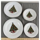 Christmas Tree Fine China Plate Lot