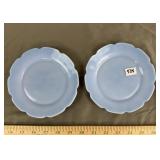Delphite Blue Cherry Blossom Plate Set (2)