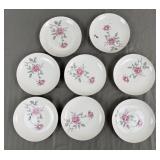 Valmont China Spring Rose Saucer Set (8)