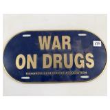 Vintage War on Drugs License Plate Topper